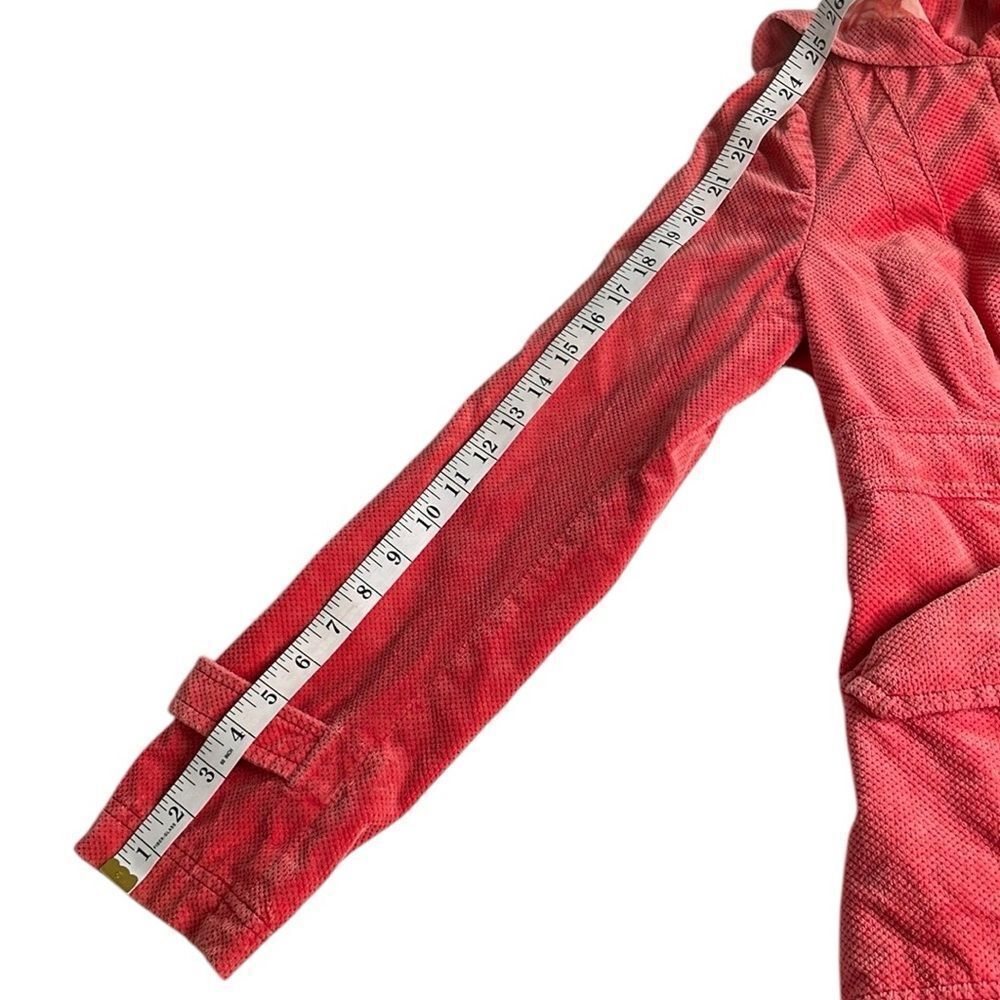 Anthropologie Idra Soft Coral Jacket Unique Corduroy - Picture 9 of 10